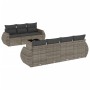 8-piece garden sofa set and gray synthetic rattan cushions by , Garden sets - Ref: Foro24-3221129, Price: 580,79 €, Discount: %