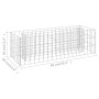 Gabion steel planter bed 90x30x30 cm by vidaXL, Pots and planters - Ref: Foro24-145629, Price: 33,47 €, Discount: %