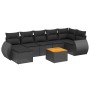 8-teiliges Gartensofa-Set und schwarze synthetische Rattankissen von , Gartensets - Ref: Foro24-3225110, Preis: 501,18 €, Rab...