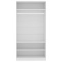 Armario de madera contrachapada blanco 100x50x200 cm de vidaXL, Armarios roperos - Ref: Foro24-800225, Precio: 161,47 €, Desc...