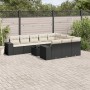 11-teiliges Gartensofa-Set und schwarze synthetische Rattankissen von , Gartensets - Ref: Foro24-3223095, Preis: 747,51 €, Ra...