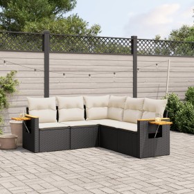 5-teiliges Gartenmöbel-Set und schwarze synthetische Rattankissen von , Gartensets - Ref: Foro24-3259200, Preis: 342,32 €, Ra...