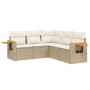 Gartensofa-Set mit Kissen, 5-teilig, beiges synthetisches Rattan von , Gartensets - Ref: Foro24-3259202, Preis: 461,16 €, Rab...