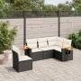 5-teiliges Gartenmöbel-Set und schwarze synthetische Rattankissen von , Gartensets - Ref: Foro24-3259214, Preis: 354,31 €, Ra...