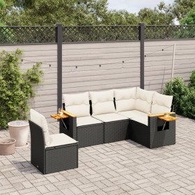 5-teiliges Gartenmöbel-Set und schwarze synthetische Rattankissen von , Gartensets - Ref: Foro24-3259214, Preis: 346,99 €, Ra...