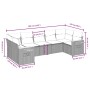 7-piece garden sofa set with gray PE rattan cushions by , Garden sets - Ref: Foro24-3259512, Price: 489,53 €, Discount: %