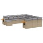 11-teiliges Gartensofa-Set mit beigen synthetischen Rattankissen von , Gartensets - Ref: Foro24-3259609, Preis: 737,70 €, Rab...