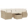 7-piece garden sofa set and beige synthetic rattan cushions by , Garden sets - Ref: Foro24-3253455, Price: 542,73 €, Discount: %