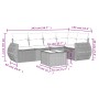 6-piece garden furniture set and gray synthetic rattan cushions by , Garden sets - Ref: Foro24-3253677, Price: 447,77 €, Disc...