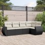 5-teiliges Gartenmöbel-Set und schwarze synthetische Rattankissen von , Gartensets - Ref: Foro24-3253663, Preis: 350,44 €, Ra...