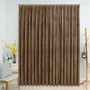 Cortina opaca con ganchos terciopelo beige 290x245 cm de vidaXL, Cortinas y visillos - Ref: Foro24-134511, Precio: 38,09 €, D...