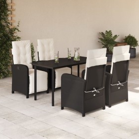 5-piece garden furniture set with black synthetic rattan cushions by , Garden sets - Ref: Foro24-3212523, Price: 645,99 €, Di...