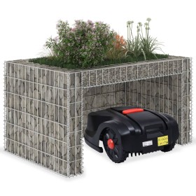 Lawnmower shed with steel wire flowerbed 110x80x60 cm by vidaXL, Lawn Mower Covers - Ref: Foro24-145655, Price: 94,34 €, Disc...