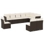 Gartensofa-Set 10-teilig mit schwarzen synthetischen Rattankissen von , Gartensets - Ref: Foro24-3217796, Preis: 613,30 €, Ra...