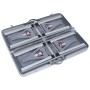 Mesa de camping plegable con 4 asientos acero aluminio de vidaXL, Mobiliario de camping - Ref: Foro24-47686, Precio: 102,95 €...