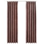 Blackout curtains hooks 2 pcs old pink velvet 140x225 cm by vidaXL, Curtains and curtains - Ref: Foro24-134525, Price: 36,32 ...