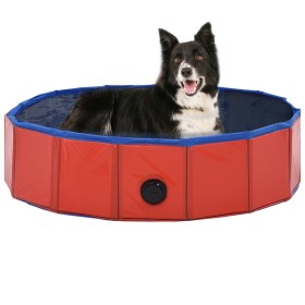 Foldable red PVC dog pool 80x20 cm by vidaXL, Dog products - Ref: Foro24-170822, Price: 24,61 €, Discount: %