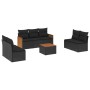 8-piece garden sofa set and black synthetic rattan cushions by , Garden sets - Ref: Foro24-3227560, Price: 473,80 €, Discount: %