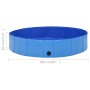 Blue PVC folding dog pool 160x30 cm by vidaXL, Dog products - Ref: Foro24-170827, Price: 50,94 €, Discount: %