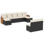 8-teiliges Gartensofa-Set und schwarze synthetische Rattankissen von , Gartensets - Ref: Foro24-3228051, Preis: 512,25 €, Rab...