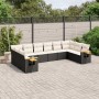 Set de sofás de jardín 10 pzas cojines ratán sintético negro de , Conjuntos de jardín - Ref: Foro24-3227162, Precio: 660,42 €...