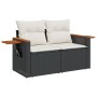 Gartensofa-Set 10-teilig mit schwarzen synthetischen Rattankissen von , Gartensets - Ref: Foro24-3227162, Preis: 660,42 €, Ra...