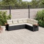 6-piece garden sofa set and black synthetic rattan cushions by , Garden sets - Ref: Foro24-3226840, Price: 427,59 €, Discount: %