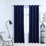 Blackout curtains rings 2 pcs dark blue velvet 140x245cm by vidaXL, Curtains and curtains - Ref: Foro24-134530, Price: 40,40 ...