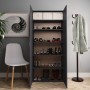 Gray plywood shoe cabinet 80x35.5x180 cm by vidaXL, Shoe racks and shoe organizers - Ref: Foro24-800290, Price: 198,38 €, Dis...