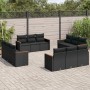 Garden sofa set 12 pieces with black synthetic rattan cushions by , Garden sets - Ref: Foro24-3258233, Price: 972,17 €, Disco...