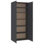 Gray plywood shoe cabinet 80x35.5x180 cm by vidaXL, Shoe racks and shoe organizers - Ref: Foro24-800290, Price: 198,38 €, Dis...