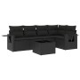 6-piece garden sofa set and black synthetic rattan cushions by , Garden sets - Ref: Foro24-3252472, Price: 493,38 €, Discount: %