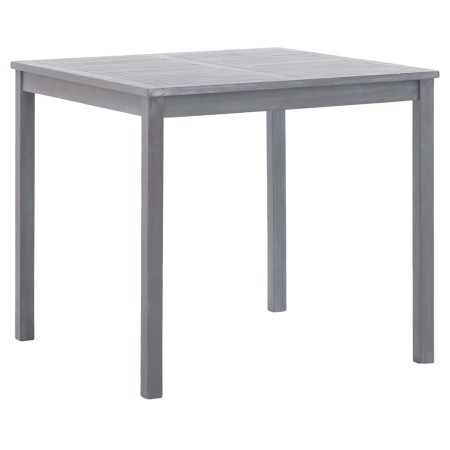 Garden table in solid gray acacia wood 80x80x74 cm by vidaXL, Garden tables - Ref: Foro24-46324, Price: 146,80 €, Discount: %