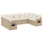 Set de sofás de jardín 9 pzas con cojines ratán sintético beige de , Conjuntos de jardín - Ref: Foro24-3252935, Precio: 829,7...