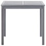 Garden table in solid gray acacia wood 80x80x74 cm by vidaXL, Garden tables - Ref: Foro24-46324, Price: 146,80 €, Discount: %