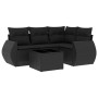 5-piece garden furniture set and black synthetic rattan cushions by , Garden sets - Ref: Foro24-3221314, Price: 365,21 €, Dis...