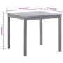 Garden table in solid gray acacia wood 80x80x74 cm by vidaXL, Garden tables - Ref: Foro24-46324, Price: 146,80 €, Discount: %