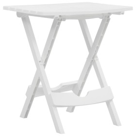 Mesa de jardín plegable blanco 45,5x38,5x50 cm de vidaXL, Mesas de jardín - Ref: Foro24-47690, Precio: 29,99 €, Descuento: %