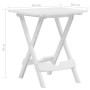 White folding garden table 45.5x38.5x50 cm by vidaXL, Garden tables - Ref: Foro24-47690, Price: 31,11 €, Discount: %