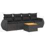 5-piece garden furniture set and black synthetic rattan cushions by , Garden sets - Ref: Foro24-3224879, Price: 315,00 €, Dis...