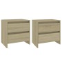 Nightstands 2 pcs engineered wood Sonoma oak by vidaXL, Nightstands - Ref: Foro24-809852, Price: 81,90 €, Discount: %