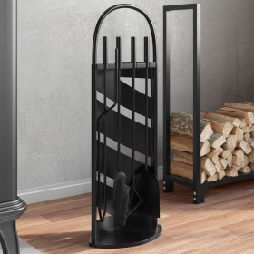 Fireplace tool set 5 pieces steel 23x15x66 cm by , fireplace tools - Ref: Foro24-156373, Price: 56,99 €, Discount: %