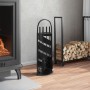 Fireplace tool set 5 pieces steel 23x15x66 cm by , fireplace tools - Ref: Foro24-156373, Price: 56,56 €, Discount: %