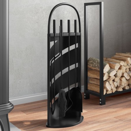 Fireplace tool set 5 pieces steel 23x15x66 cm by , fireplace tools - Ref: Foro24-156378, Price: 57,35 €, Discount: %