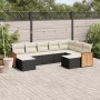 8-teiliges Gartensofa-Set und schwarze synthetische Rattankissen von , Gartensets - Ref: Foro24-3228219, Preis: 538,22 €, Rab...