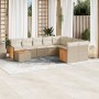 Garden sofa set with beige cushions 10 pieces synthetic rattan by , Garden sets - Ref: Foro24-3227997, Price: 763,33 €, Disco...