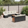 11-teiliges Gartensofa-Set und schwarze synthetische Rattankissen von , Gartensets - Ref: Foro24-3228100, Preis: 661,05 €, Ra...