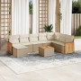 Set de sofás de jardín 9 pzas con cojines ratán sintético beige de , Conjuntos de jardín - Ref: Foro24-3227934, Precio: 695,8...