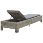 Sonnenliege mit synthetischem Rattankissen grau von vidaXL, Liegen - Ref: Foro24-46236, Preis: 156,30 €, Rabatt: %