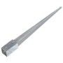 Ground spikes 6 units silver galvanized steel 7x7x90 cm by vidaXL, Spikes for anchoring in the ground - Ref: Foro24-145405, P...